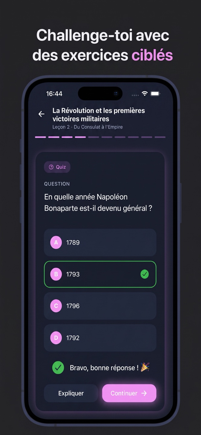 Quiz ciblé dans Atom AI